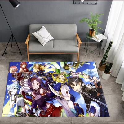 Anime Sword Art Online Teppich Küche MatEingang Fußmatte Schlafzimmer Boden Dekoration Wohnzimmer Teppich Badezimmer Anti-Rutsch-Teppich