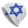 Custom Star Of David Israel Flag Bonnet Hat Knit Hats Unisex Women Fashion Unisex Adult Israeli Pride Warm Winter Beanies Cap