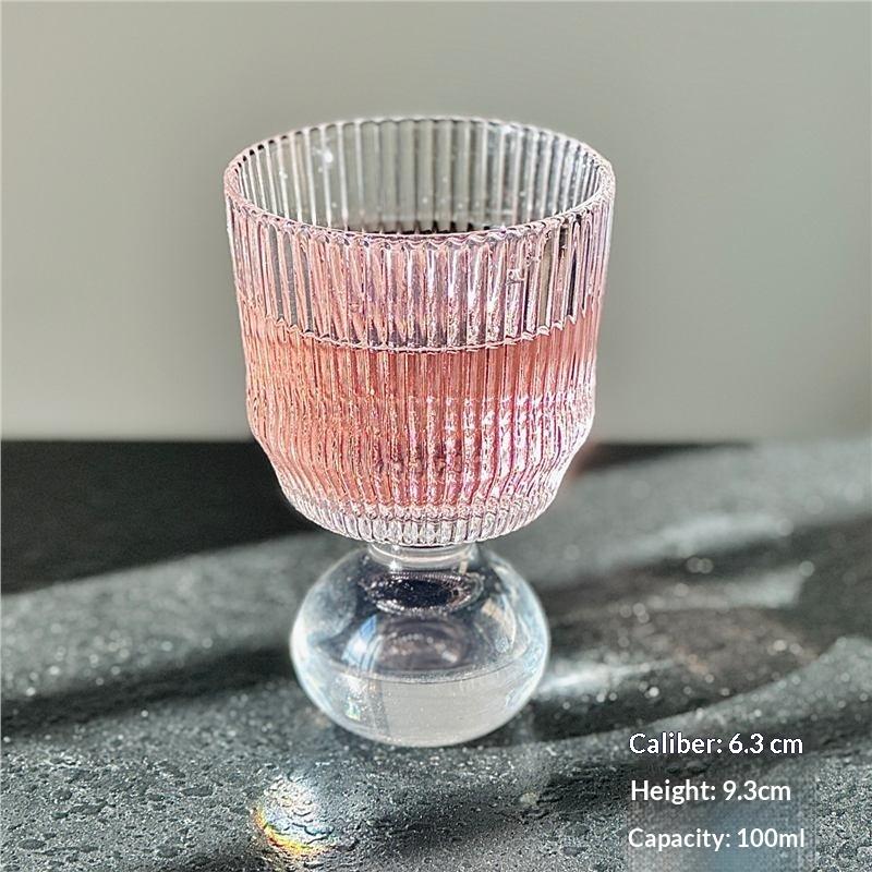 Transparent Coffee Cup Vertical Line Phnom Penh Glass Fashionable Gold Rim Glass for Drinks Breakfast Meeting 301-400ml