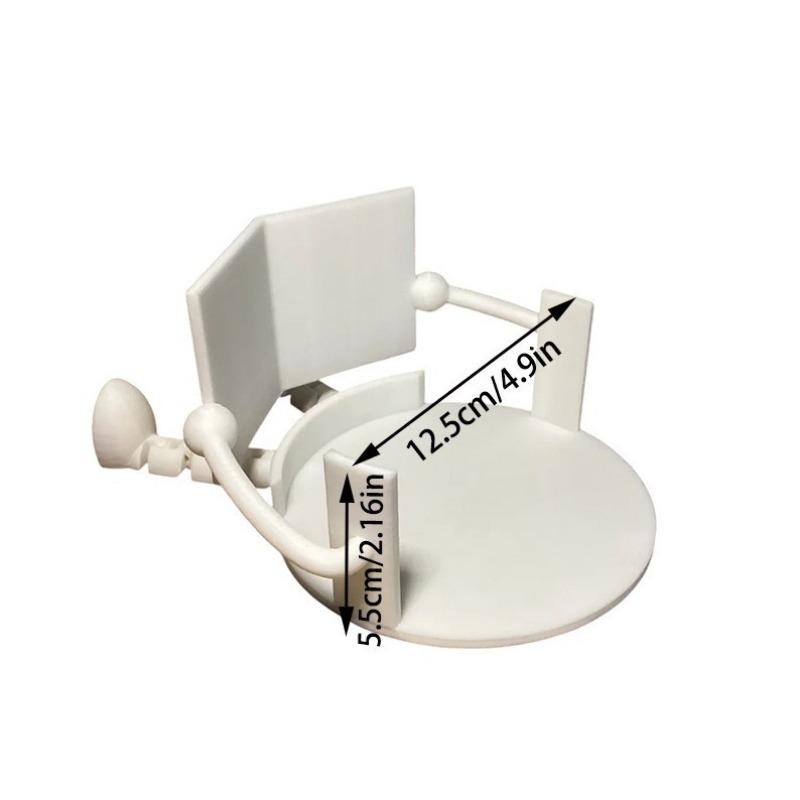 1 Stück Toilettenpapierhalter 3D-Druck Lesebegleiter Rollenpapierhalter Ornament