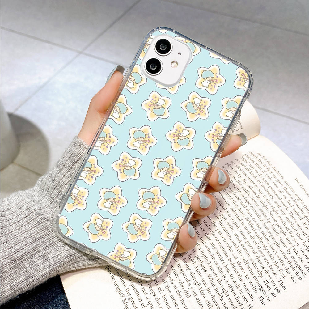 Case for Samsung A04 A14 A23 A34 A54 M23 M33 M52 M53 Realme 10 9 C30S C35 C55 VIVO Y02S Y21 Y51 X80 Pro Transparent Cover LI29 Little Twin Stars