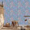 Iridescent glitter wallpaper in blue, purple and gray 50x1000