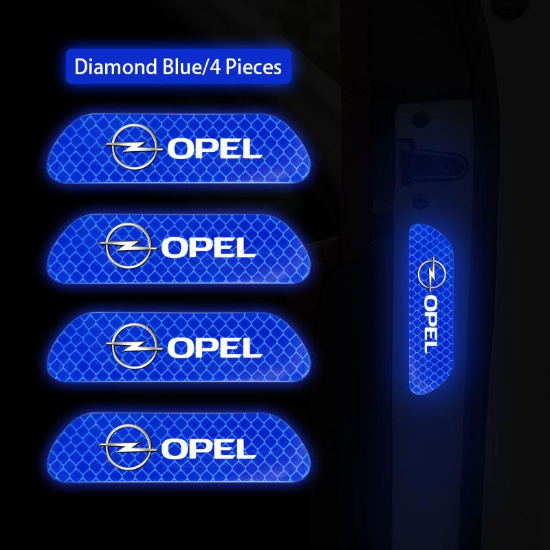 

4 шт. Наклейка на двері автомобіля Попередження про безпеку Світловідбиваючий знак Для Opel Astra GTC Insignia Antara Meriva Zafira Vectra Mokka Corsa Grandla