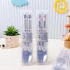Cute Labubu Stainless Steel Tableware Two-Piece Set Children'S Pp Handle Tableware Portable Fork Spoon Children'S Products