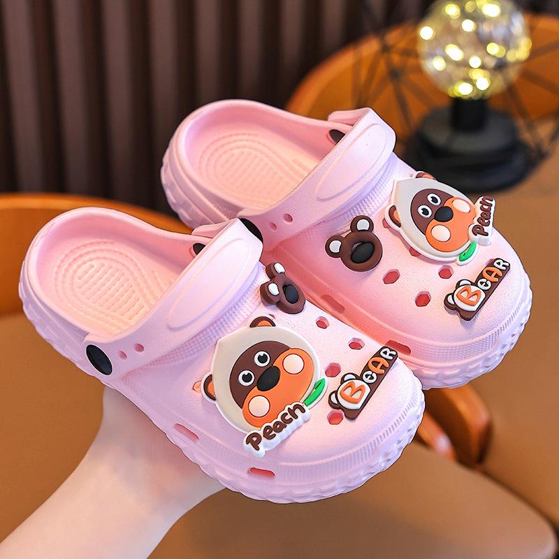 Children's Slippers with Soft Cushioning, Girls' Summer Cartoon Cute Non-Slip Indoor Bath Soft Sole Slippers, Baby Slippers