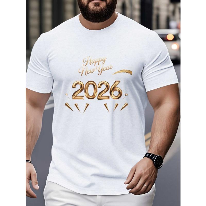 

2026 T Shirt 2026 Tee Number 2026 Shirt 2026 Print Tee 2026raphic Tee 2026 New Year T Shirt Happy New Year 2026 Shirt Party Shirt 2026 New Year Shirt S белый