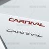 AAAGS1 3D Car Styling For Kia Carnival Letter Emblem HEV LX EX SX Prestige Badge Metal Stickers Rear Trunk Decals Auto Accessories