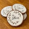 4Pcs Personalized Engraved Wood Coaster Perfect Valentine's Day Wedding Engagement Anniversary Christmas Present Table Decor