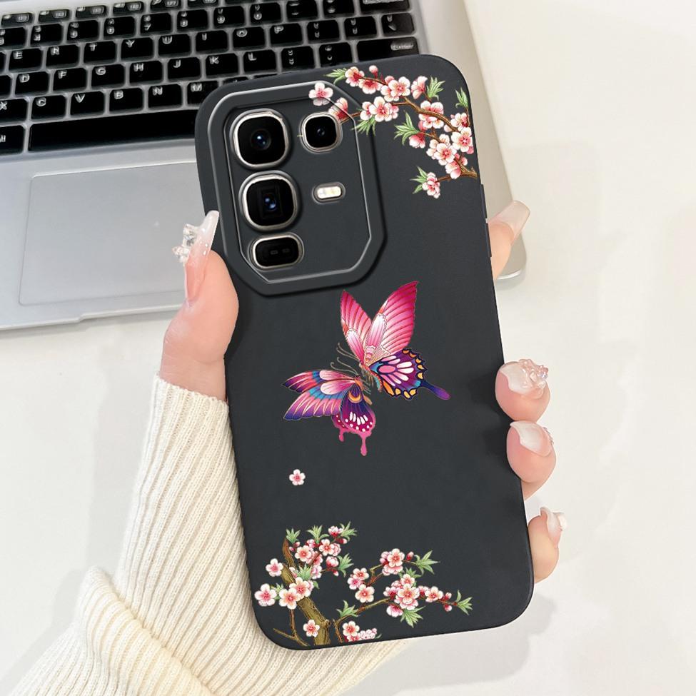 Für Infinix Note 50 Pro Plus Hülle Silikon Kawaii Niedliche Katze Lustig Bemalt Stoßstange Für Infinix Note 50 Pro+ Handyhülle X6856