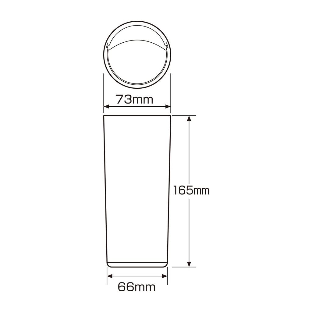 SEIWA WA95 Car Trash Tubular Bottle Dust, Black, Simple Shape, Drink Holder Insertable, Car Supplies