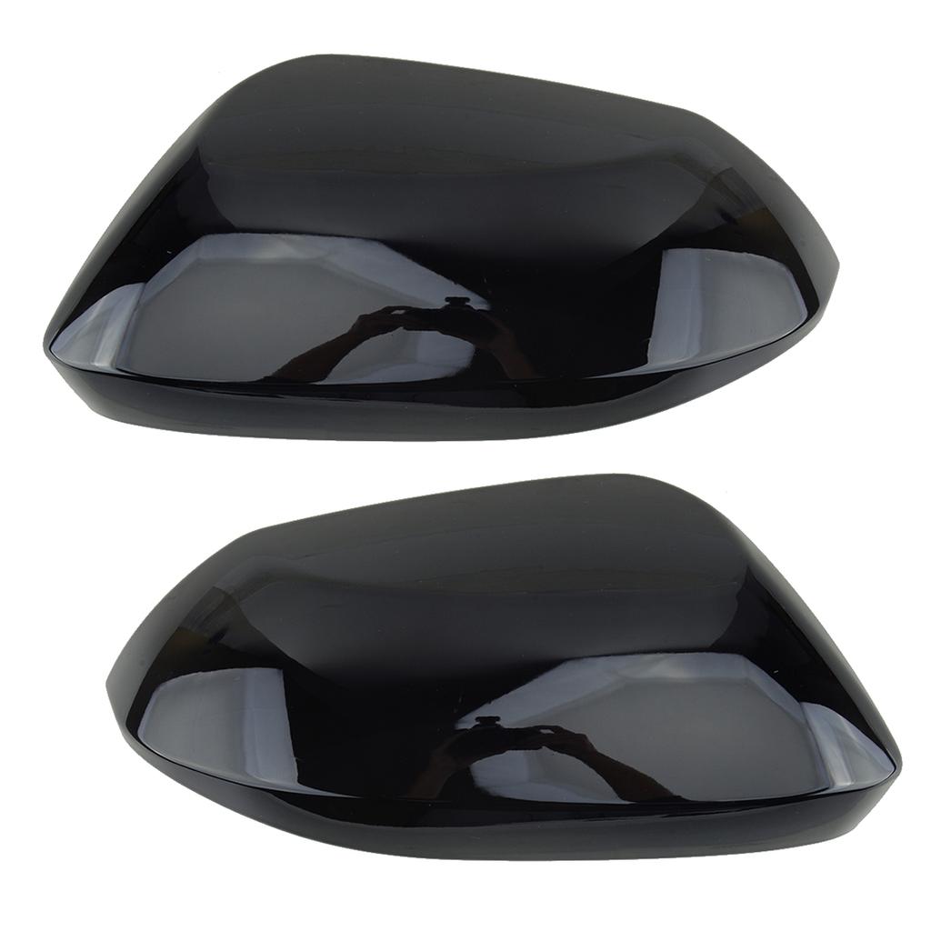 1 Pair Black ABS Car Front Left &amp; Right Side Door Rear View Mirror Cover Trim Cap Fit for Toyota Corolla