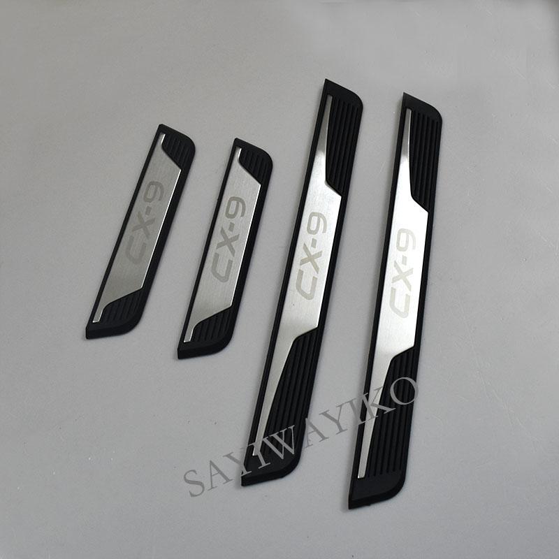 Fit For MAZDA CX-9 cx9 Door Sill Scuff Plate Threshold Luminated Pedal Pad Car Styling