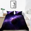Home Bedding Set Full Size King Bed Twin Bed Space Star Print Bedroom Quilt Cover and Pillow Cover Bedding Decoration