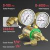 Professional Copper Construction Pressure Regulator Gauge Equipped with T Handle for Easy Manual Control in Gas Systems