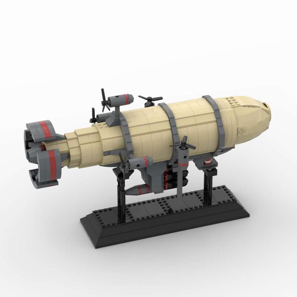 MOC Red Alert Kirov Airship Assembly Building Block Toy Model