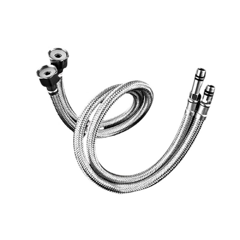GLBO 304 Stainless Steel Braided Faucet Supply Hoses, 80cm