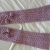 Fashionable Plush Balls Bows Adorned Leg Warmers for Women's Cable Knitted Stretchy Leg Covers Sleeves Calf Socks