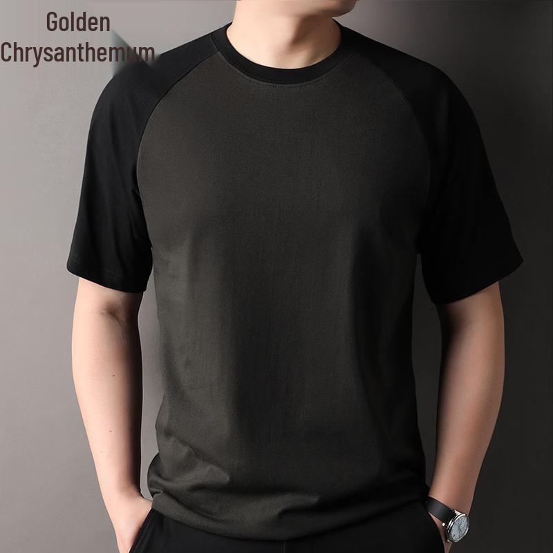 

Men s 100% Cotton Round Neck Half Sleeve T-shirt M