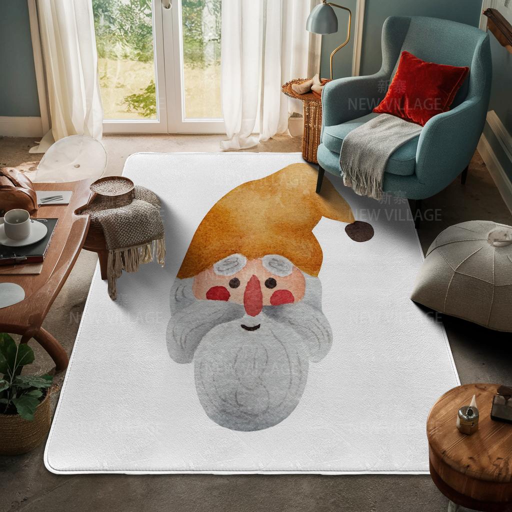 House Entrance Carpet Home Door Mat Living Room Bath Foot Bathroom Non-slip Water Absorption Rugs Bath Merry Christmas Winter