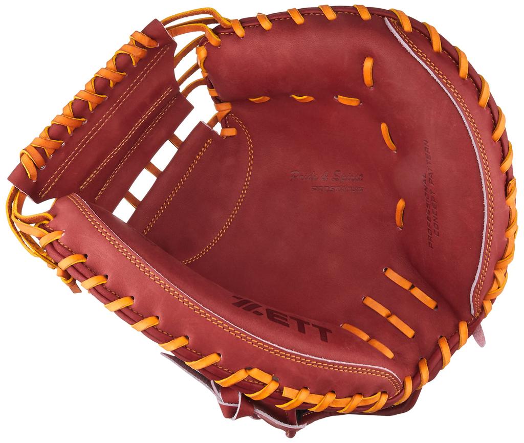 ZETT Pro Status Softball Seiji Kobayashi Player Bordeaux Brown BRCB30292 Catcher's Mitt, Type, Right-Handed Throw, Brown/Oak (4036)