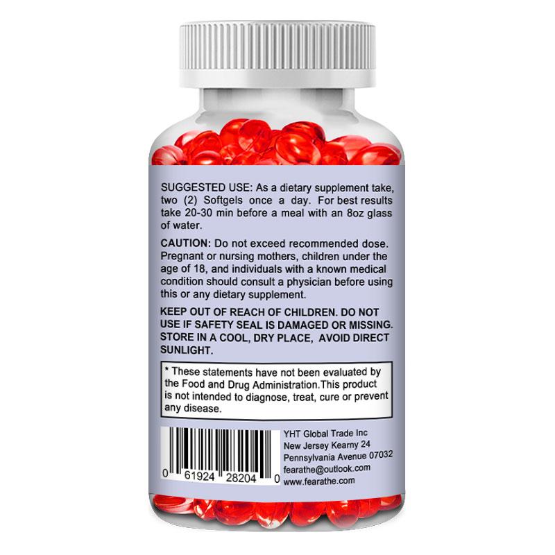 Fearathe Biotin Hair Growth Supplement with Astaxanthin, 120 Softgels