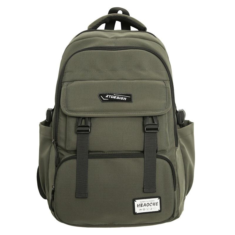 

Large-capacity Schoolbag, Backpack, Trendy Backpack for Junior High School Boys, and Computer Bag for College Students зелений
