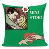 American Anime Pop Art Printing Cushion Cover Home Sofa Decor Pillowcase Car Seat Decorative Pillow Case Capa Almofada