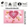 Happy Mothers Day Party Background Thanks Mother Flower Rose Heart Floral Pink Photography Backdrop Photo Studio Props