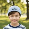 Adjustable Baby Brimless Hat Letter Embroidered Landlord Cap Cute Children Melon Beanie  Unisex