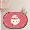 Toilet Cartoon Mat Bathroom Absorbent Mat Toilet Non-slip Door Mat Door Mat Carpet Bedroom Can Be Washed By Hand
