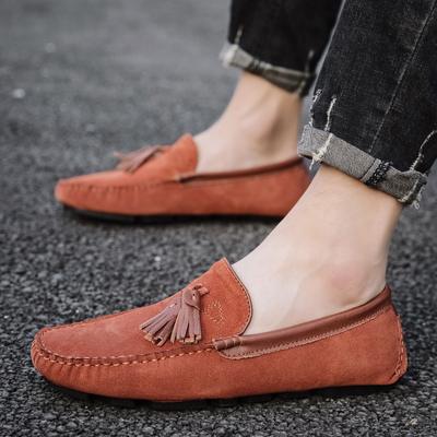ModeNouveau Rétro Chaussures pour Hommes Chaussures à Enfiler pour Hommes Mocassins Décontractés à Glands pour Hommes Chaussures Plates Décontractées pour Hommes Chaussures Légères et Confortables Mocassins en Daim Chaussures de Mode pour Hommes