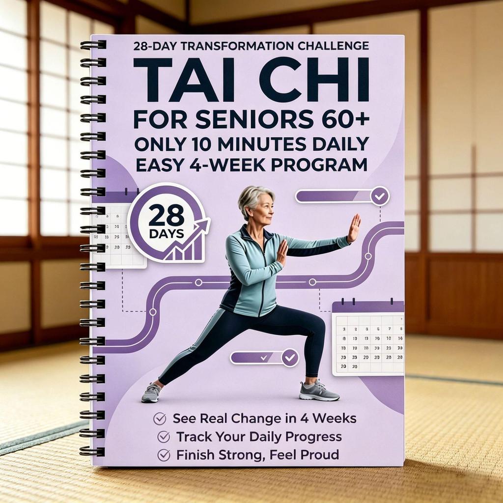 28-Day Chair Tai Chi Notebook: Tai Chi for Over 60s
