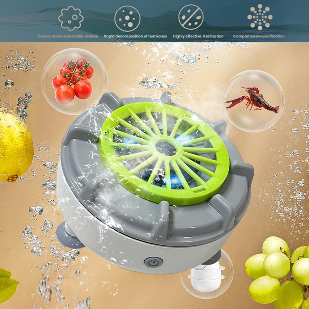 Fruit and Vegetable Washing Machine Waterproof Fruit Cleaner Device Electric Food Purifier for Washing Fruits Vegetables