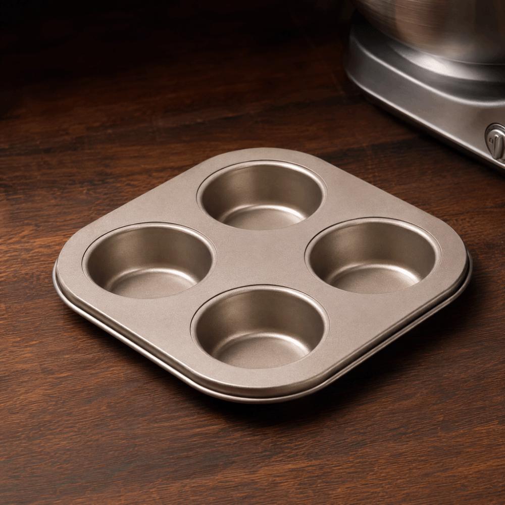 Carbon Steel Muffin Pan Non-Stick Coating Mini Pie Pan Baking Mold Pan  Home Cafe Bar Restaurant