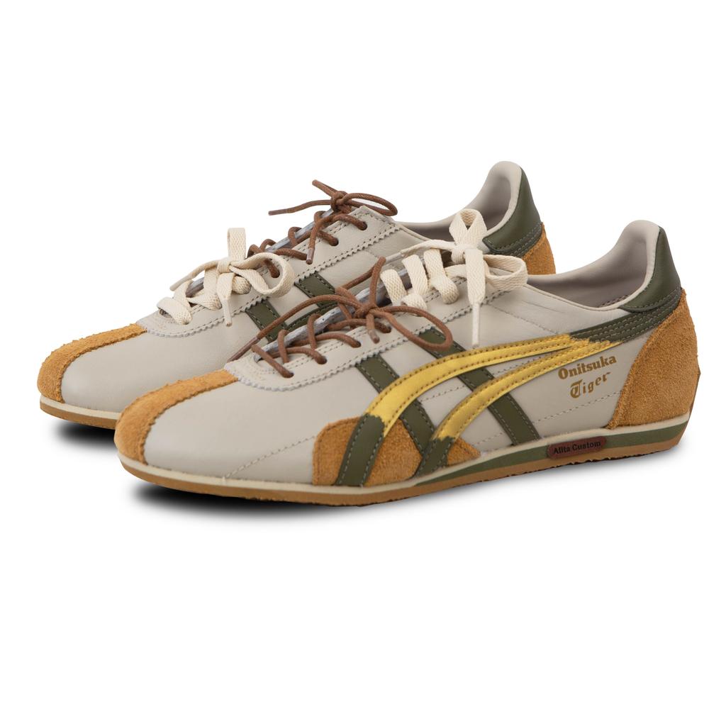 ONITSUKA TIGER Runspark Non Slip Lightweight Low Top Running Shoes Unisex Beige Brown 1183B480-200(Team293-)
