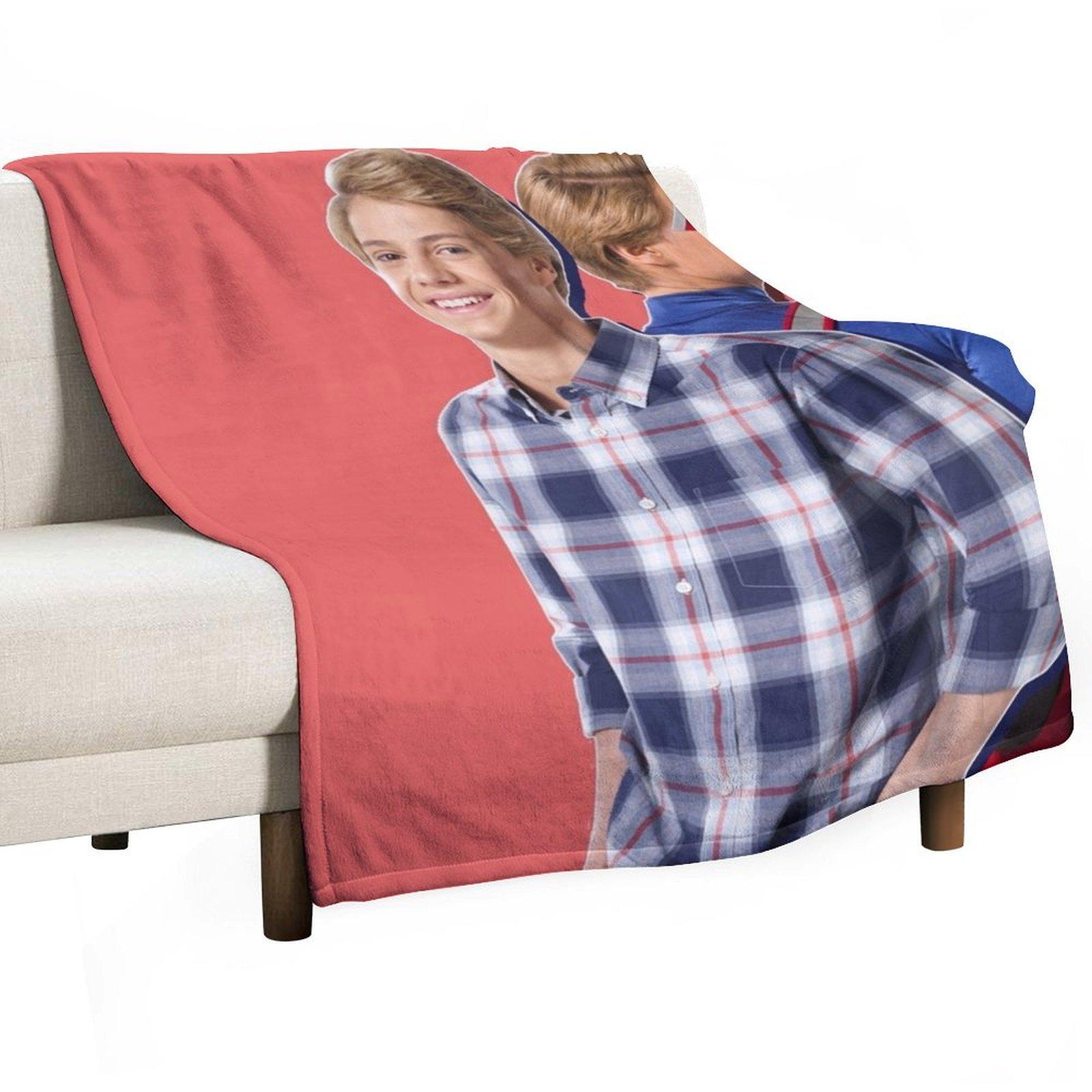 The Secret behind the Mask - Henry Throw Blanket Retros Warm bed plaid blankets and throws Blankets 30x40in