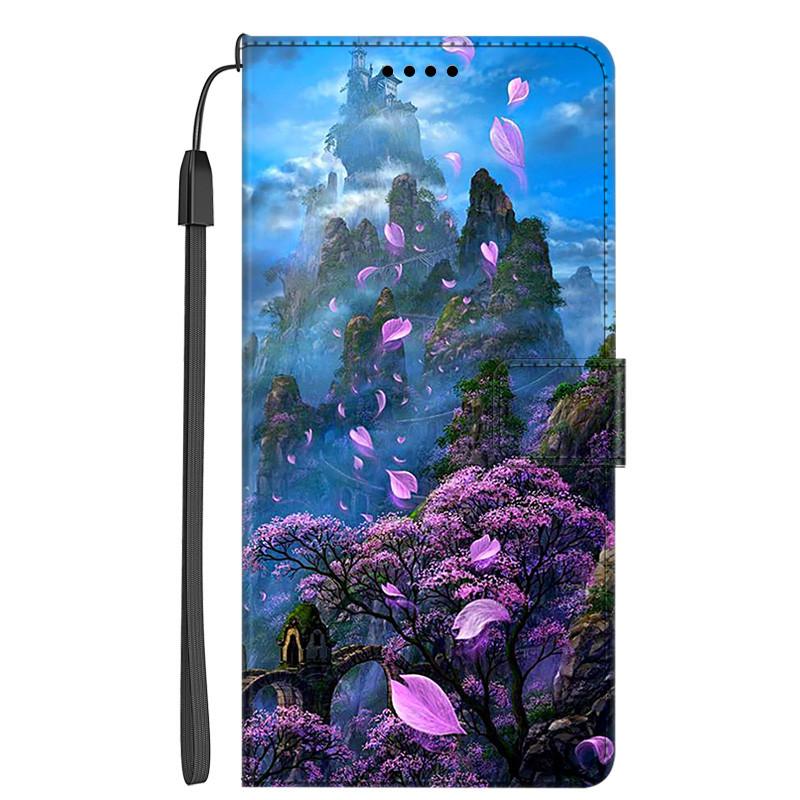 Skórzany Pokrowiec na Książkę Dla ZTE Blade A75 4G A35 A55 4G Etui Portfel Flip Zwierzęcy Coque Dla A35 A55 4G Stojak Torba na Telefon ZTE BladeA75 4G