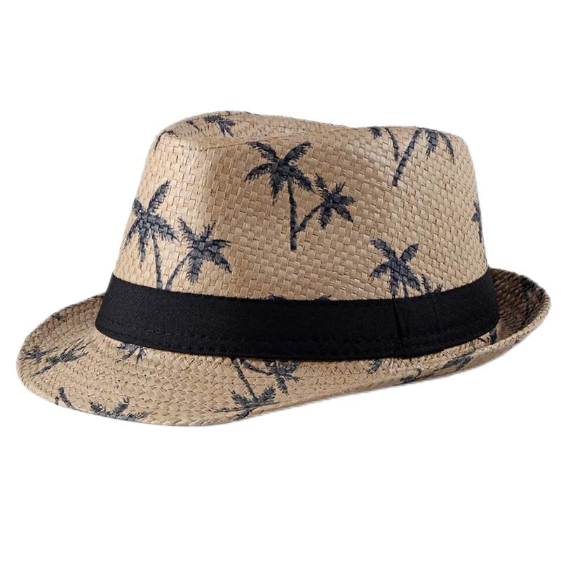 2025 New Korean Trendy Sun Hats British Top Hat Women's Men's Grometric Straw Hat Belt Jazz Hats Couple Beach Hat Fedoras Cap