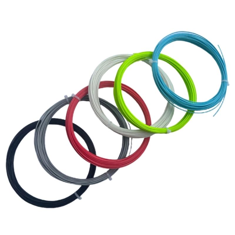 Polyester Tennis Trainning Sport Racket Bat String 1.25mm High Elastic Tennis Racket String for Daily Training