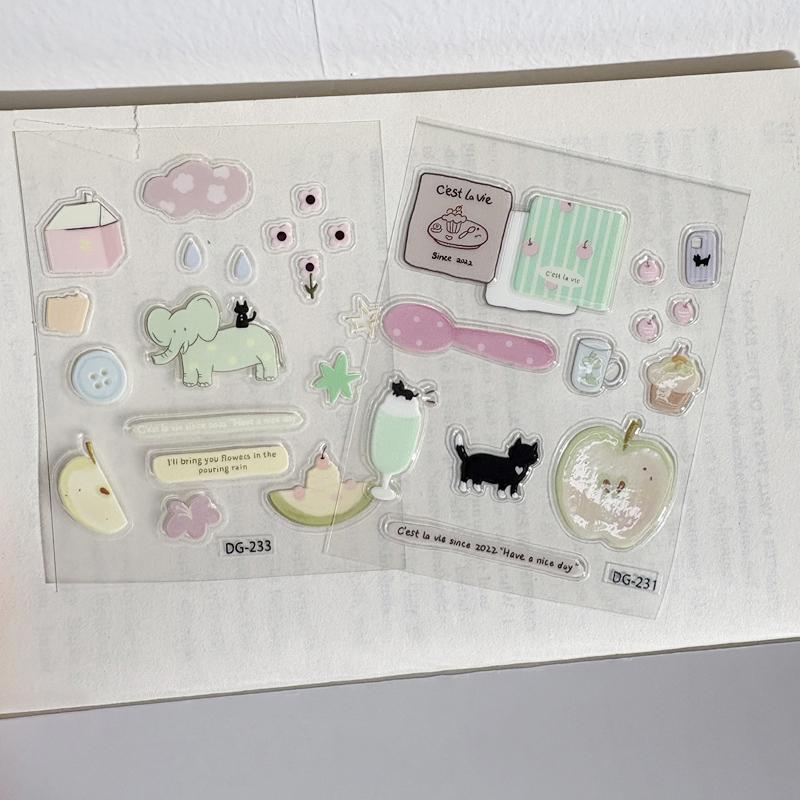 Cute Cartoon Stickers For Phone Case Diy Stickers Aesthetic Kawaii Stickers Decorations Party Stickers Accessories