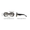 Loewe Windproof Sun Protection Irregular Shape Sunglasses Women Sunglasses Black LW40080U