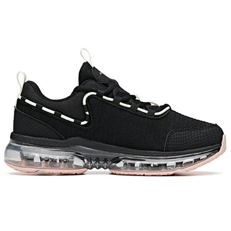 Anta Full Length Air Cushion Low top Running Shoes Women's Black Pink (Unisex) Running Shoes 922035505 4