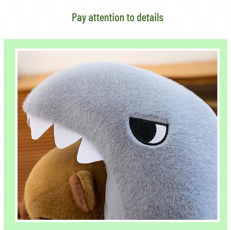 Capybara Crocodile Shark Plush Toy - Cute Stuffed Animal Pillow, Perfect Birthday Gift & Sleep Companion