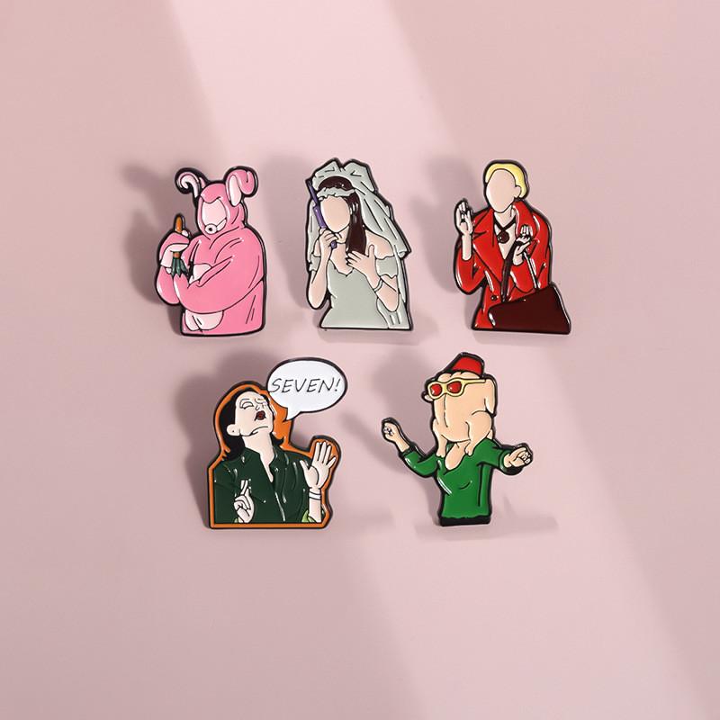Cartoon Character Delightful Enamel Brooches For Fashion Lovers And Gift Seekers