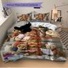 3pcs Anime Teddy Bear Bedding Set - Includes One Quilt Cover and Two Pillowcases (No Core) - Perfect for Bedroom and Guest Room Decoration,