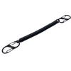 Portable Fishing Lanyards Antilost Keychains Backpacks Spring Belt Retractable Coiled Tethers with Carabiner Easy To Use