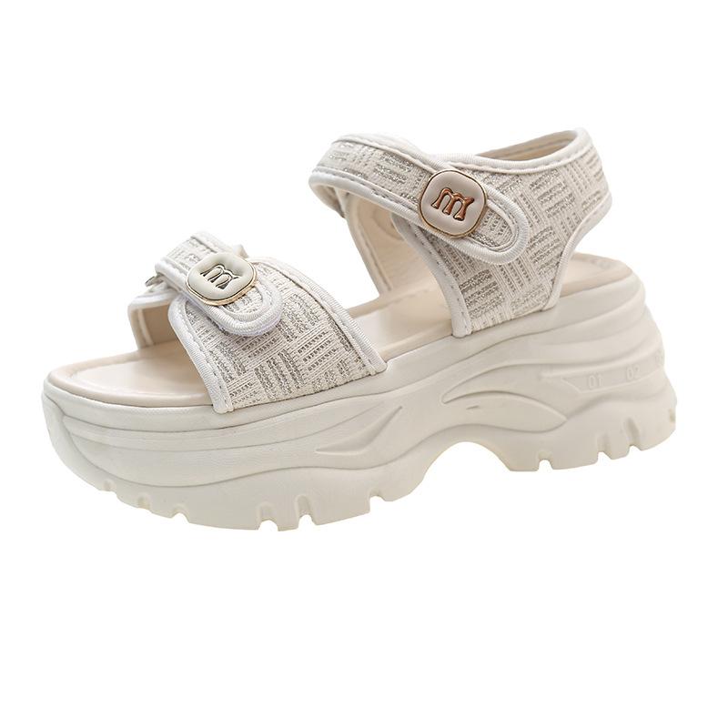 

Sports sandals women s summer new beach casual shoes muffin thick sole high heel soft sole increased 40