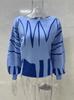 Women's European & American Lantern Sleeve Loose Knit Pullover Sweater