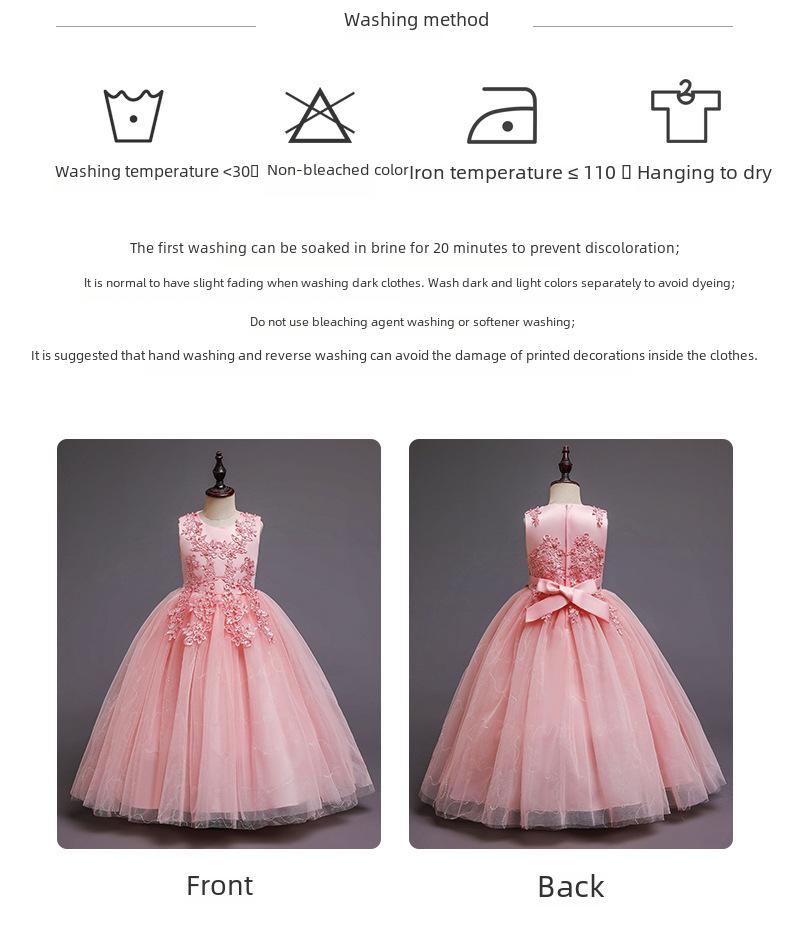 CARISA Sleeveless Mesh Performance Princess Dress for Girls