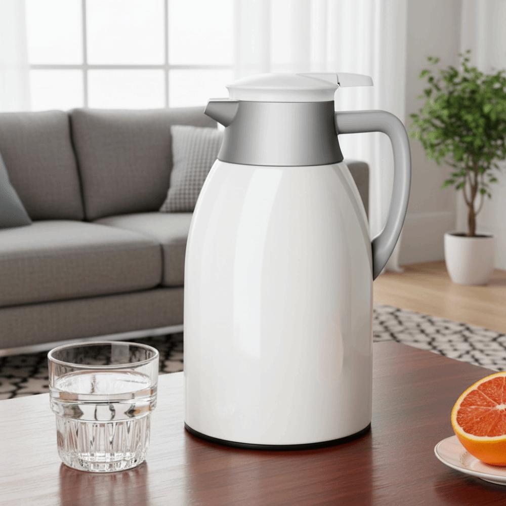 Long Term Insulation 1300/1900ML Insulation Kettle Glass Inner Large Capacity Thermos Bottle Leakproof Beverage Pot Office